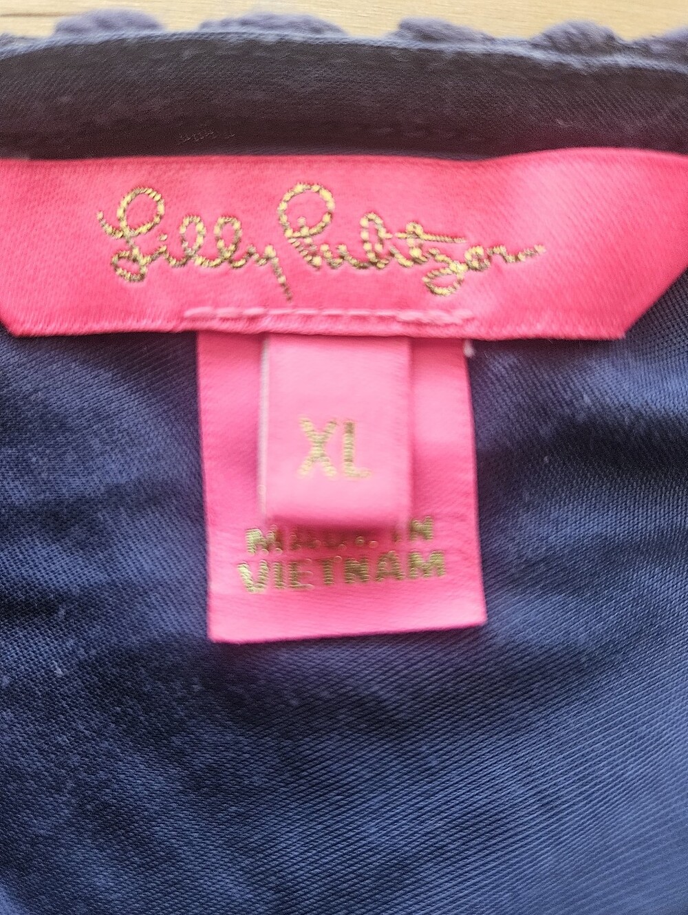 Lilly Pulitzer Parigi Skort Romper True Navy Scalloped Shell Lace - Size XL - Picture 9 of 13